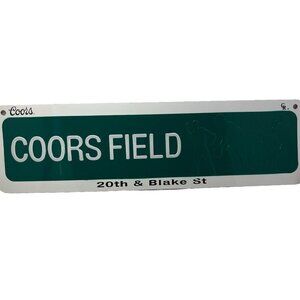 Colorado Rockies Coors Field Street Sign 20th & Blake‎ St 22” Long